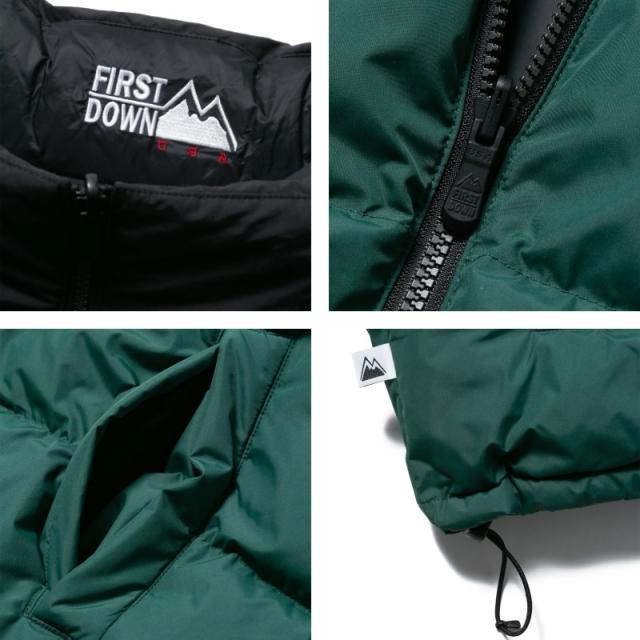 FIRST DOWN ファーストダウン バブルダウンジャケット リバーシブル BUBBLE DOWN JACKET アウター 防寒 冬 ユニセックス カジュアル スポーツの通販は