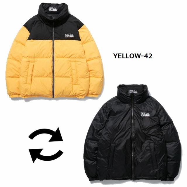 FIRST DOWN ファーストダウン バブルダウンジャケット リバーシブル BUBBLE DOWN JACKET アウター 防寒 冬 ユニセックス カジュアル スポーツの通販は