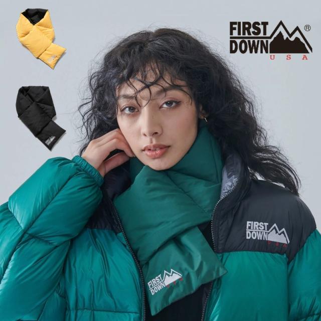 FIRST DOWN ファーストダウン ダウンスカーフ DOWN SCARF マフラー ストール 防寒 秋冬 カジュアル スポーツ アウトドア ギフト プレゼントの通販は 7,700円