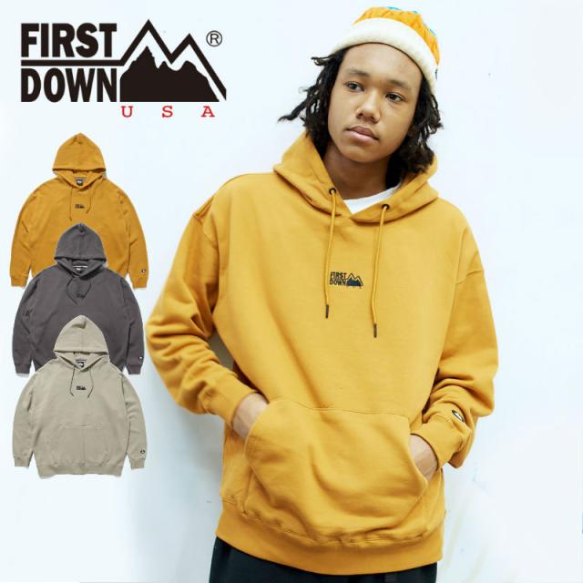 ファーストダウン FIRST DOWN PRINT PULLOVER HOODIE フーディー パーカー メンズ レディース ユニセックス ストリート カジュアル アウトドア