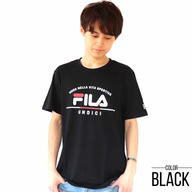 送料無料 FILA フィラ Tシャツ メンズ 半袖 夏 Men's デザインプリント