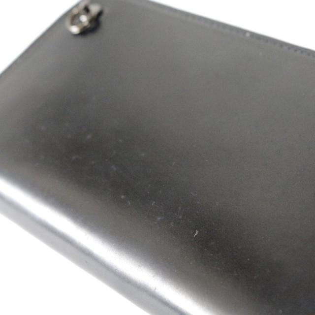 JAM HOME MADE ジャムホームメイド シェルコードバンラウンドファスナー長財布 ロングウォレット 馬革 本革 牛革 カウハイド ブラック 黒 メンズ レディース ユニセックス ギフト プレゼント_3