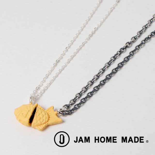 JAM HOME MADE ジャムホームメイド TAIYAKI SHARE NECKLACE 彼女が頭、僕が尻尾 たい焼き ペア ネックレス シルバー925 メンズ レディース ギフト プレゼント 誕生日 バレンタイン