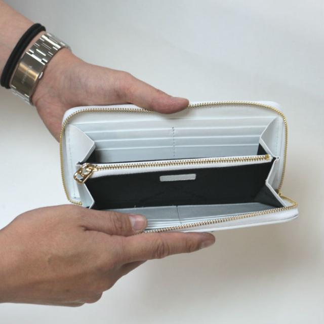 JAM  MADE ジャムホームメイド パイソンジップロングウォレット -WHITE- 長財布 メンズ レディース ユニセックス 蛇革 牛革 財布