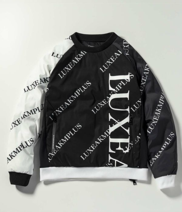 LUXEAKMPLUS リュクスエイケイエムプラス 総柄中綿スニードジャック メンズ ゴルフ GOLF スポーツ ウインドブレーカー ブルゾン 防寒