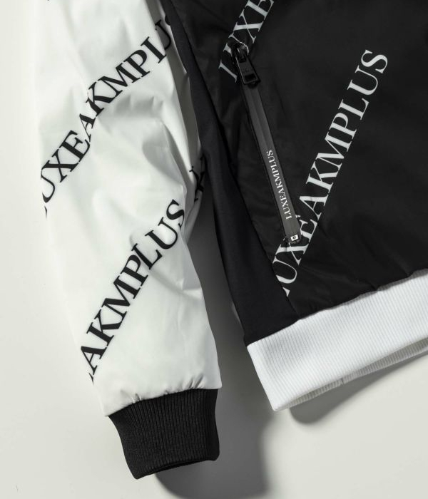 LUXEAKMPLUS リュクスエイケイエムプラス 総柄中綿スニードジャック メンズ ゴルフ GOLF スポーツ ウインドブレーカー ブルゾン 防寒