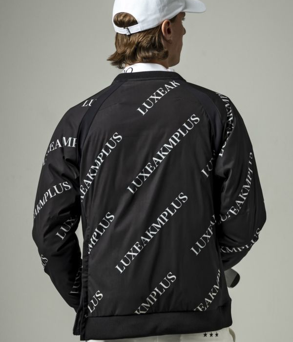 LUXEAKMPLUS リュクスエイケイエムプラス 総柄中綿スニードジャック メンズ ゴルフ GOLF スポーツ ウインドブレーカー ブルゾン 防寒