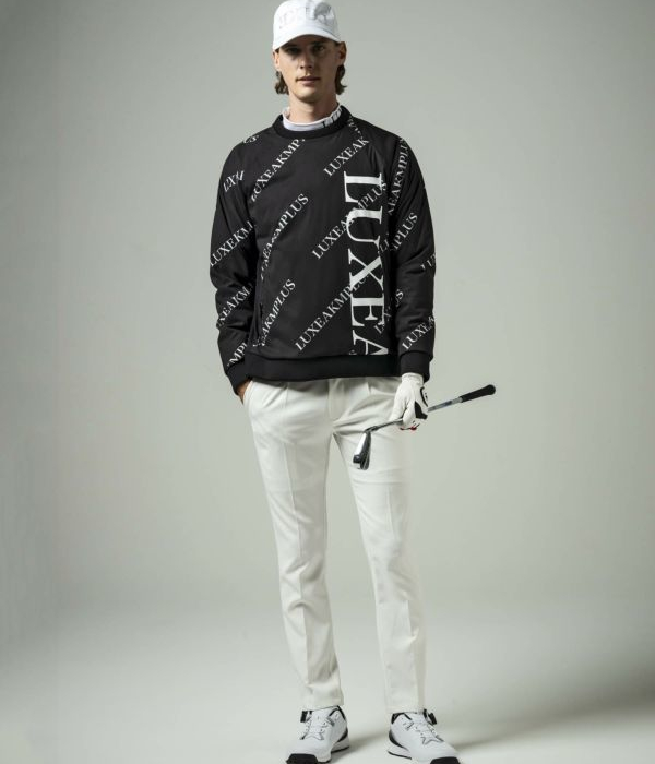 LUXEAKMPLUS リュクスエイケイエムプラス 総柄中綿スニードジャック メンズ ゴルフ GOLF スポーツ ウインドブレーカー ブルゾン 防寒