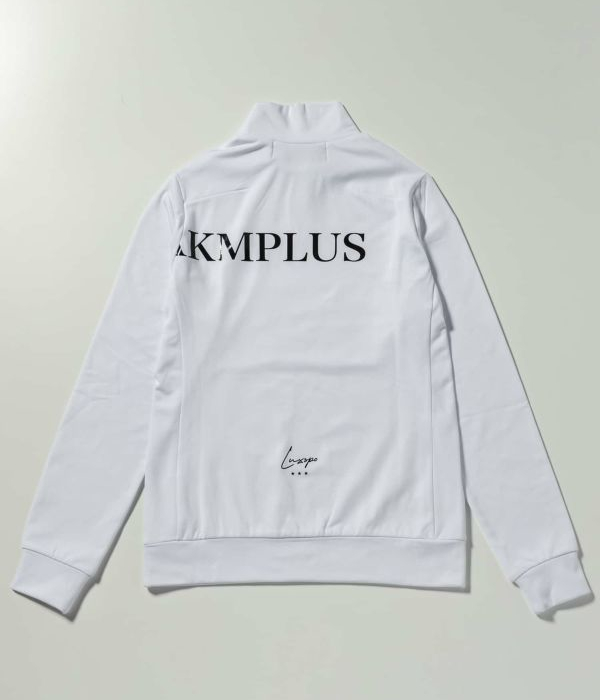 LUXEAKMPLUS リュクスエイケイエムプラス 光沢ロゴモックネックTシャツ 長袖 ゴルフ レディース 女性 GOLF スポーツ おしゃれ LUXEAKMPLUS リュクスエイケイエムプラス 光沢ロゴモックネックT