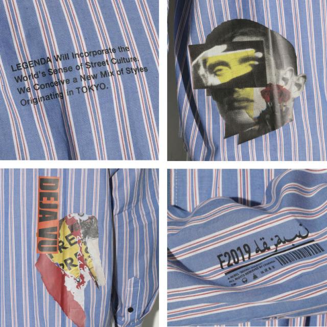 レジェンダ LEGENDA Deja-Vu Stripe shirts 長袖シャツ ストライプ