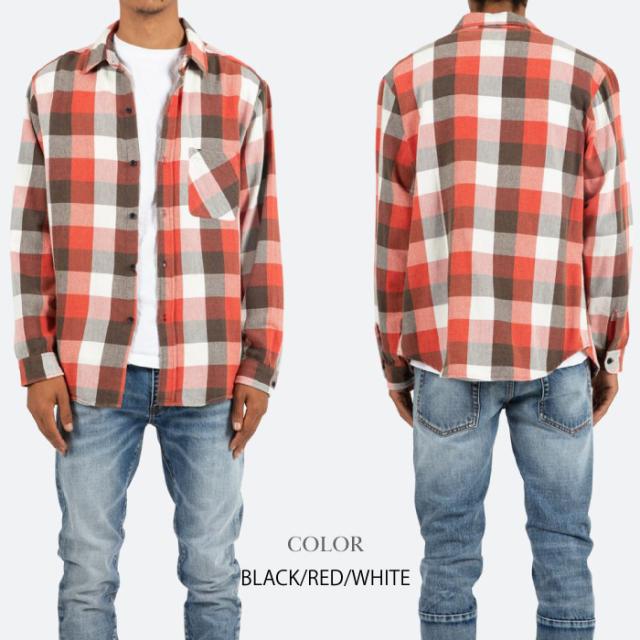 セール SALE mnml/ミニマル チェック柄長袖シャツ vintage flannel