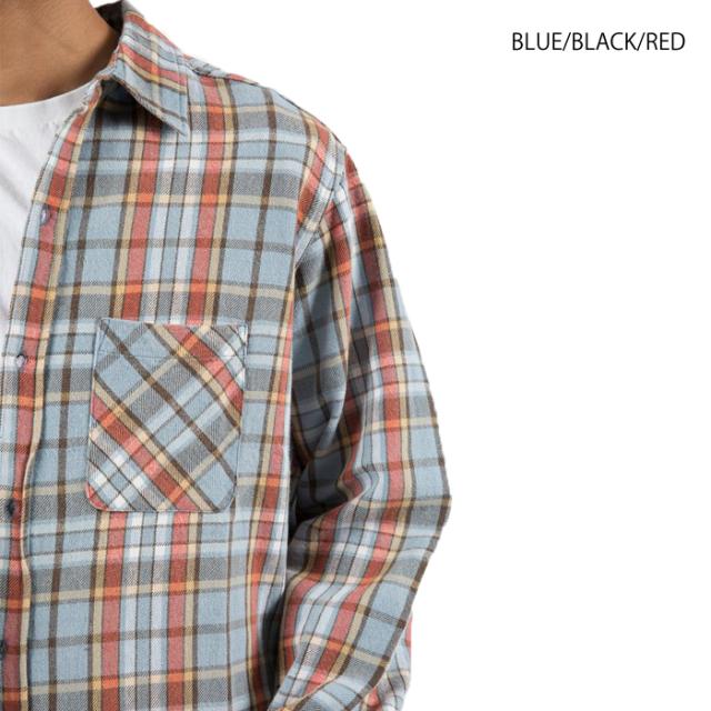 セール SALE mnml/ミニマル チェック柄長袖シャツ vintage flannel