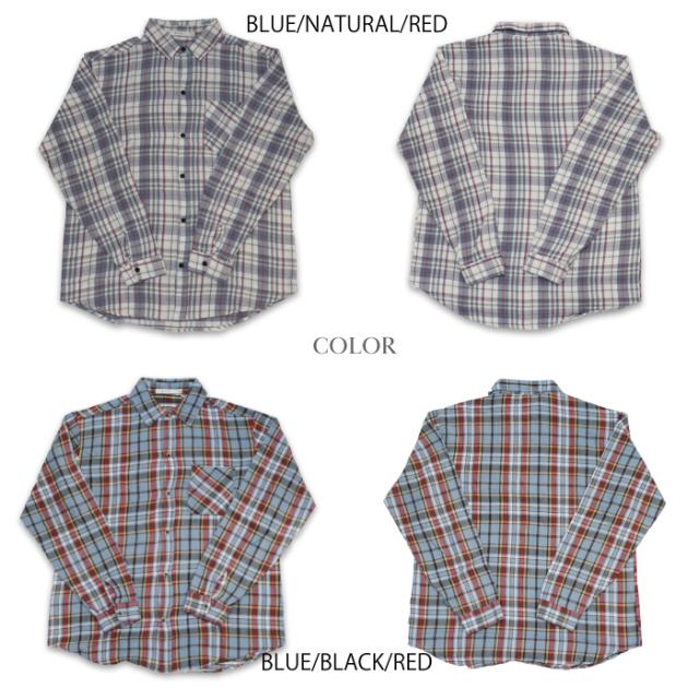 セール SALE mnml/ミニマル チェック柄長袖シャツ vintage flannel