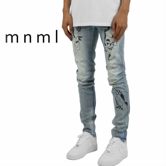 Mnml ミニマル X1 Stretch Denim ml Sp733d メンズ デニム 細身 カジュアル ストリート デザイン ジーンズ ブルー ギフト プレzrンの通販はau Pay マーケット ｕｐｐｅｒ ｇａｔｅ