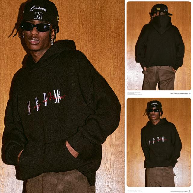 MEDM Mr Enjoy Da Money ミスター エンジョイ ダ マネー スウェットパーカー スエット Hoodie シンプル レターロゴ ファッション オーバーサイズ ブランド パーカー フーディー_2