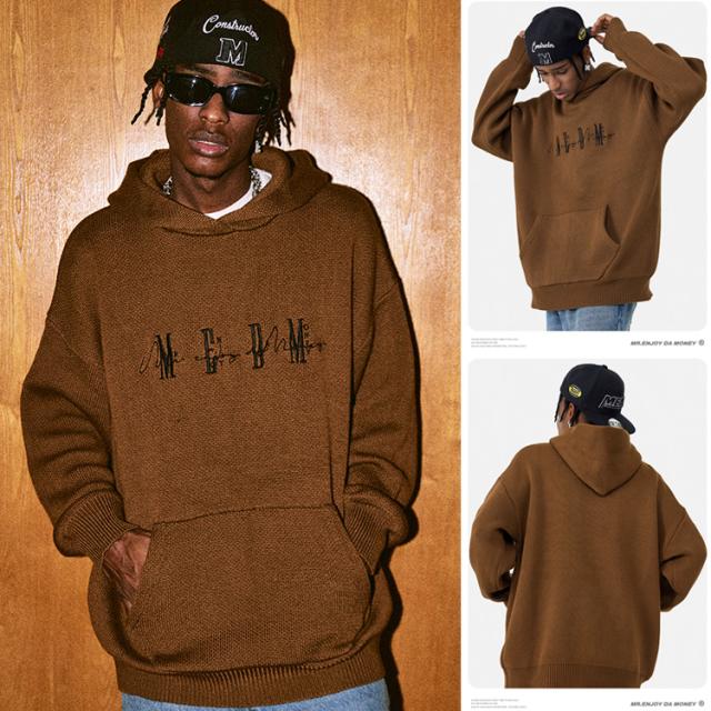 MEDM Mr Enjoy Da Money ミスター エンジョイ ダ マネー スウェットパーカー スエット Hoodie シンプル レターロゴ ファッション オーバーサイズ ブランド パーカー フーディー_3