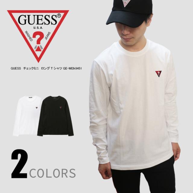 GUESS ゲス Tshirt チェックミニロングTシャツ ロンT tシャツ tee ウィメンズ 長袖　アメカジ メンズ レディース ユニセックスの通販は