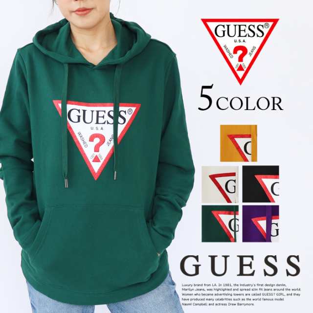 送料無料 GUESS ゲス プルオーパー パーカー ロゴプリント ロゴ 定番