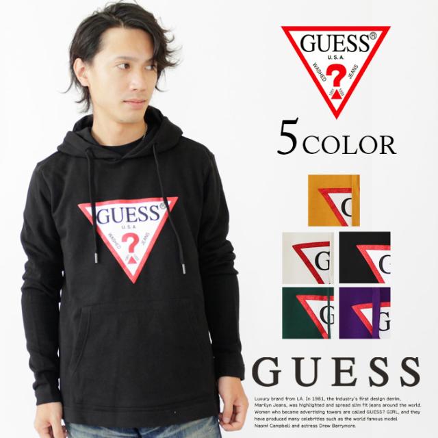 GUESS ゲス プルオーパー パーカー ロゴプリント メンズ レディース スウェット スエット メンズ men's 国内正規品 送料無料