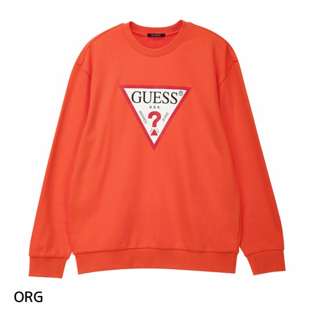 通販超歓迎 GUESS - guess ゲス フロントロゴ スウェット トレーナーの