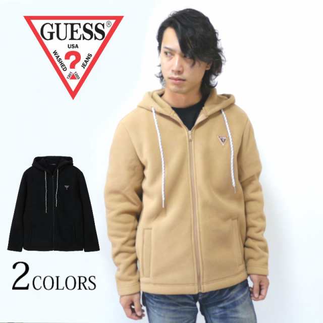 ゲス パーカー GUESS ミニロゴフリースジップパーカー