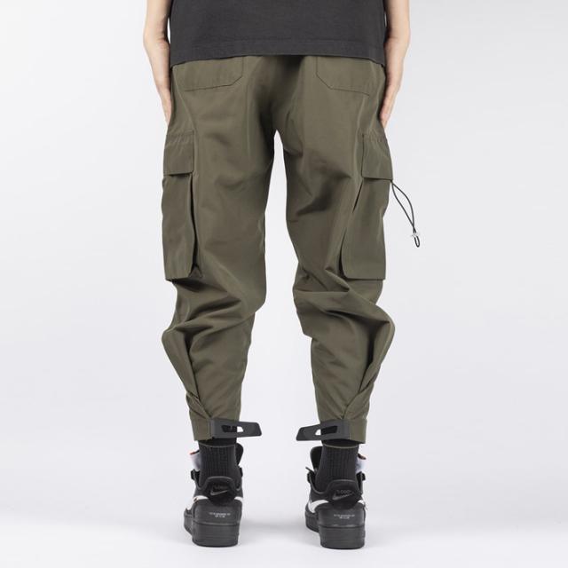 BLACKTAILOR N6 ドロー絞り2wayブラックナイロンカーゴパンツ30 BLACKTAILOR ブラックテイラー N30 CARGO スト系 ストリート