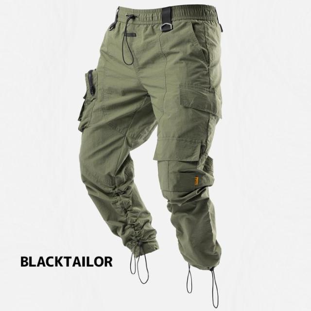 BLACKTAILOR ブラックテイラー N27 CARGO GREEN スト系 ストリート メンズ カーゴパンツ メンズ ファッション ナイロン グリーンの通販は