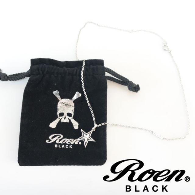 Roen BLACK【ロエンブラック】 スターパヴェネックレス [ro-601] 星 アクセサリー メンズ シルバー