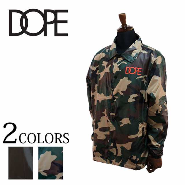 DOPE ドープ WORLDWIDE COACHES JACKET コーチジャケット ブラック