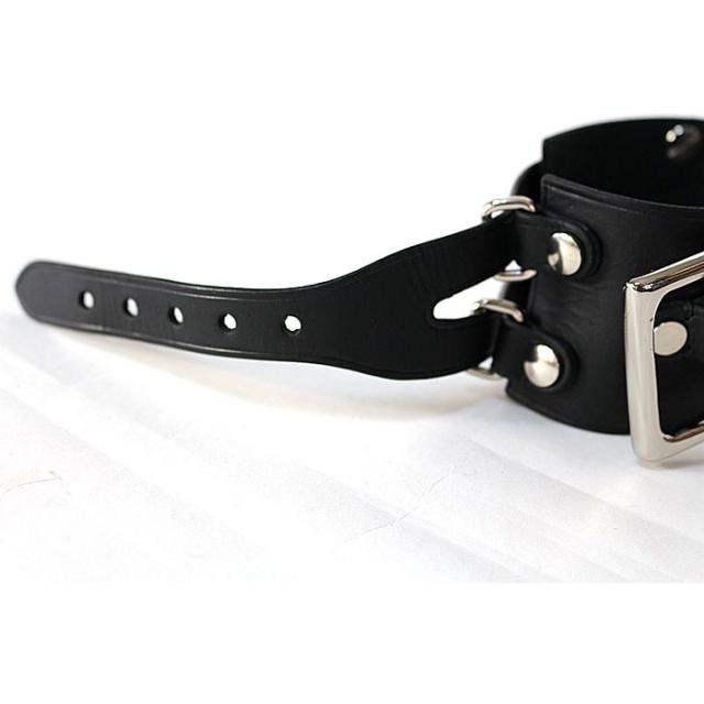 JAM HOME MADE ジャムホームメイド POST レザーダブルブレスレット -BLACK- jns742 レザー ブラック メンズ mens レディース_3