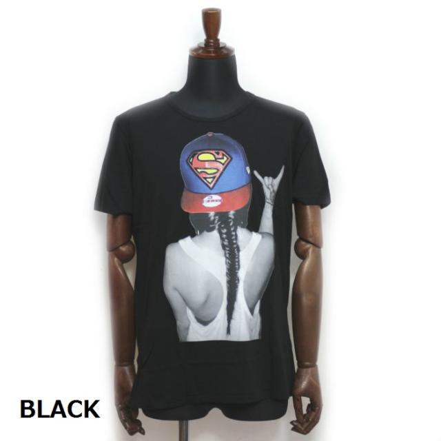 送料無料 NO COMMENT PARIS ノーコメントパリ 半袖Tシャツ NC-TM HIP09 Superman Cap メンズ SS ホワイト ブラック スーパーマンの通販は - 通販サイト