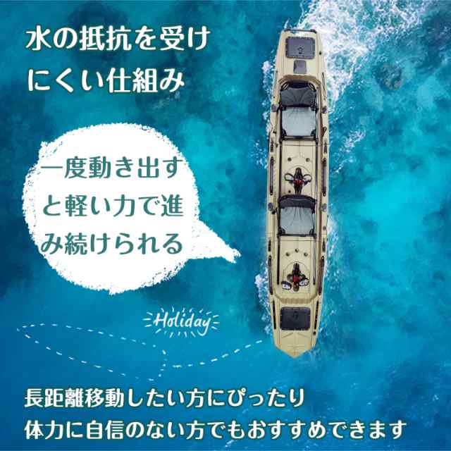 【愛媛県引き取り限定】ペダル式カヤック 1〜2人乗り