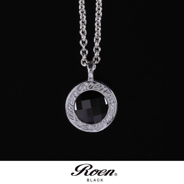 Roen BLACK(ロエンブラック)シルバー×ジルコニア サークルペンダント/チェーンネックレス(シルバー)の通販は 6,426円