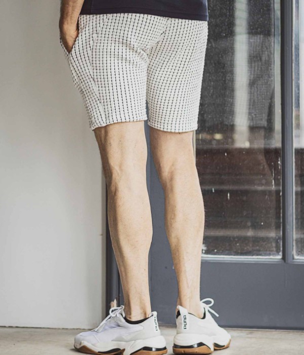 1PIU1UGUALE3 RELAX(ウノピゥウノウグァーレトレ)ワッフルリブロゴハーフパンツ メンズ カジュアル 大人 男性 スポーツ ショーツ 短パン 運動 春夏 部屋着 ルームウェア スリム 細身 ブランド おしゃれ ブラック ホワイト ギフト プレゼント S-XL 1PIU1UGUALE3 RELAX(ウノピゥウノウグァーレトレ)ワッフルリブロゴ