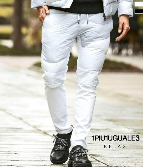 1PIU1UGUALE3 RELAX ウノピゥウノウグァーレトレ リラックス カモ柄中綿パンツ メンズ カジュアル 秋冬 暖かい 防寒 迷彩 カモフラの通販は