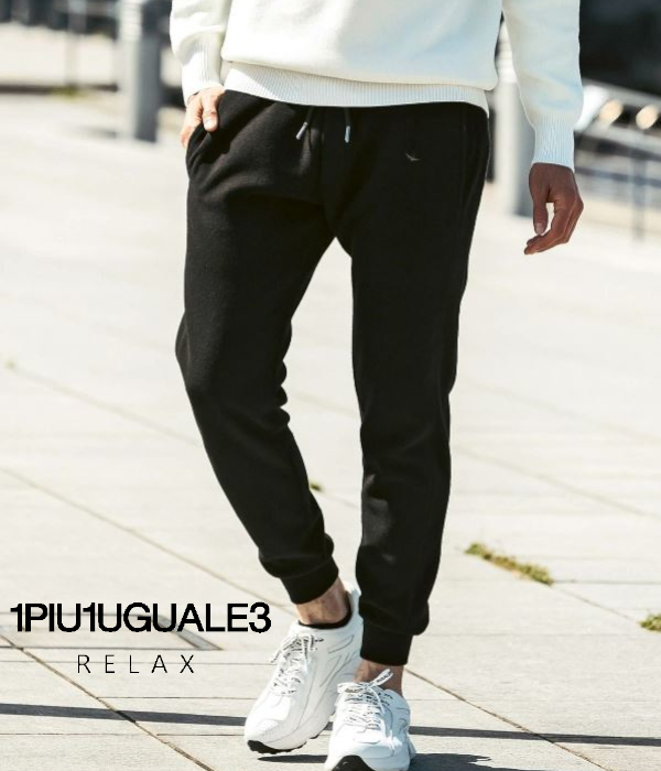 1PIU1UGUALE3 RELAX ウノピゥウノウグァーレトレ リラックス ブラッシュドパイルパンツ メンズ カジュアル ルームウェア 部屋着