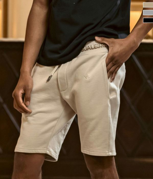 1PIU1UGUALE3 RELAX ウノピゥウノウグァーレトレ リラックス ラインストーンロゴショーツ メンズ スウェット ハーフパンツ 短パン カジュアル スポーツ