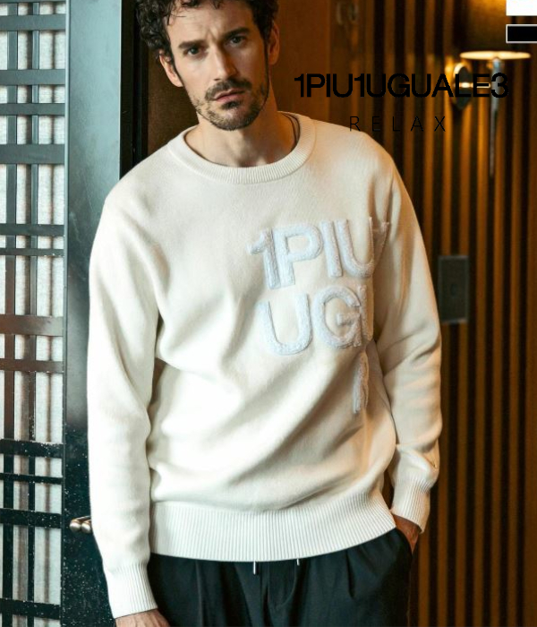 1piu1uguale3 ウノピゥウノウグァーレトレ トレーナー XL 刺繍