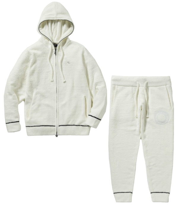 1PIU1UGUALE3 RELAX ウノピゥウノウグァーレトレ リラックス セットアップ もこもこ メンズ サークルロゴ ニット ルームウェア 上下セット 部屋着_1