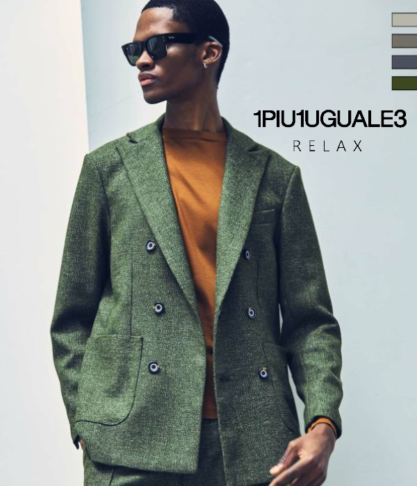 1PIU1UGUALE3 RELAX ウノピゥウノウグァーレトレ リラックス クラシックダブルジャケット メンズ テーラード スーツ 秋冬 きれいめ ブランドの通販はテーラードジャケット・ブレザー