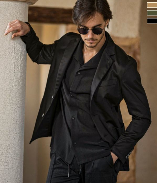 1PIU1UGUALE3 RELAX ウノピゥウノウグァーレトレ リラックス ブライトストレッチジャケット メンズ テーラード スーツ きれいめ シングル