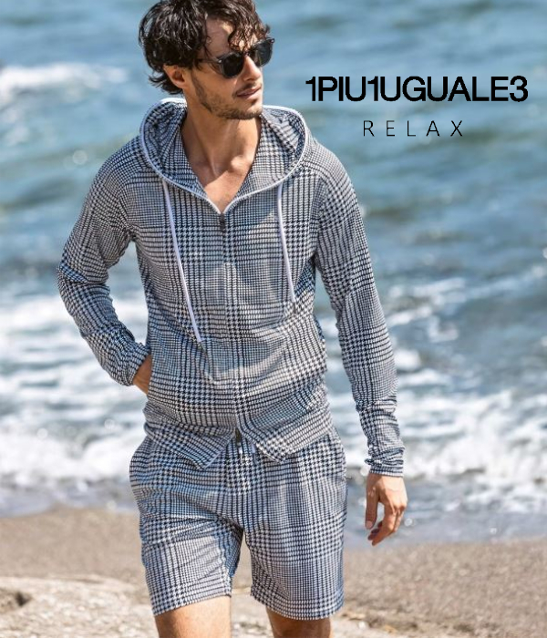 1PIU1UGUALE3 RELAX ウノピゥウノウグァーレトレ リラックス セットアップ ラッシュガード メンズ 男性 上下セット レジャー プール マリンスポーツ フェス
