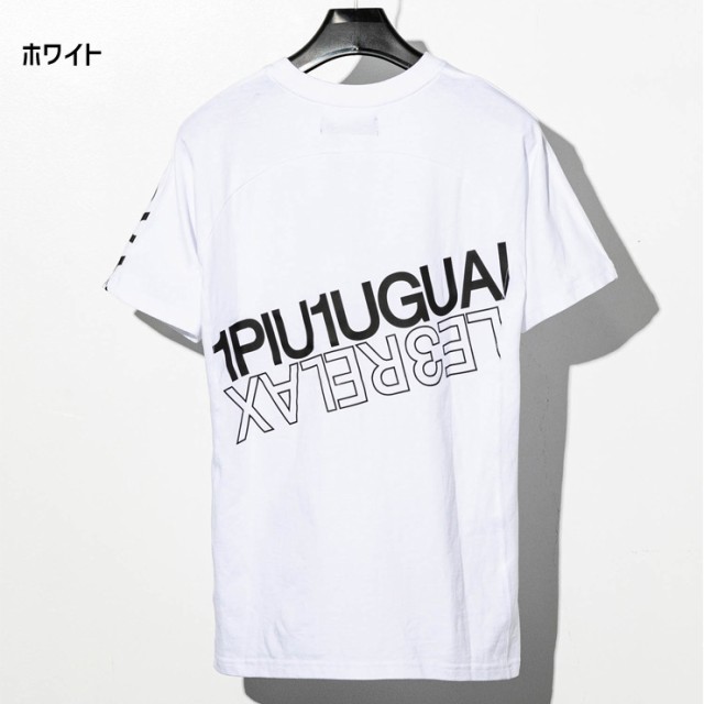 1PIU1UGUALE3 ウノピュウノウグァーレトレ ハイデンシティダブルロゴ半袖Tシャツ メンズ tシャツ tee トップス ウノピゥウノウノピュウ  ｜au PAY マーケット