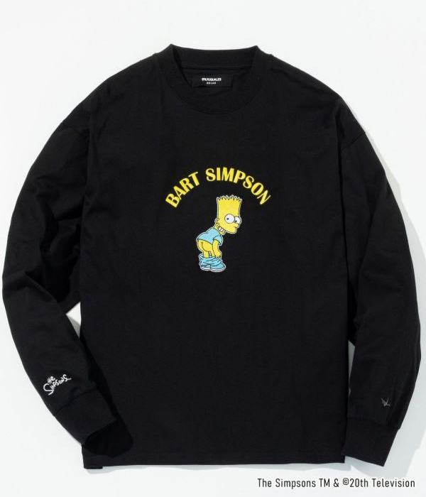 1PIU1UGUALE3 RELAX ウノピゥウノウグァーレトレ リラックス The Simpsons シンプソン Tシャツ  メンズ ロンT 長袖 カットソー カジュアル_9
