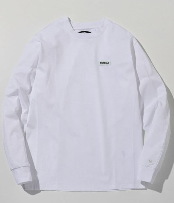 1PIU1UGUALE3 RELAX ウノピゥウノウグァーレトレ リラックス プレートロゴTシャツ メンズ ロンT 長袖 カットソー カジュアル スポーツ_3