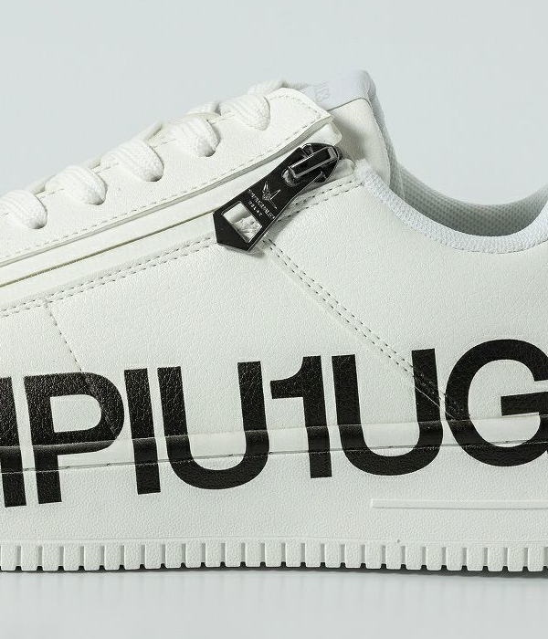 1PIU1UGUALE3 RELAX ウノピゥウノウグァーレトレ リラックス ロゴソールジップスニーカー メンズ 男性 シューズ 靴 ローカット カジュアル きれいめの通販は