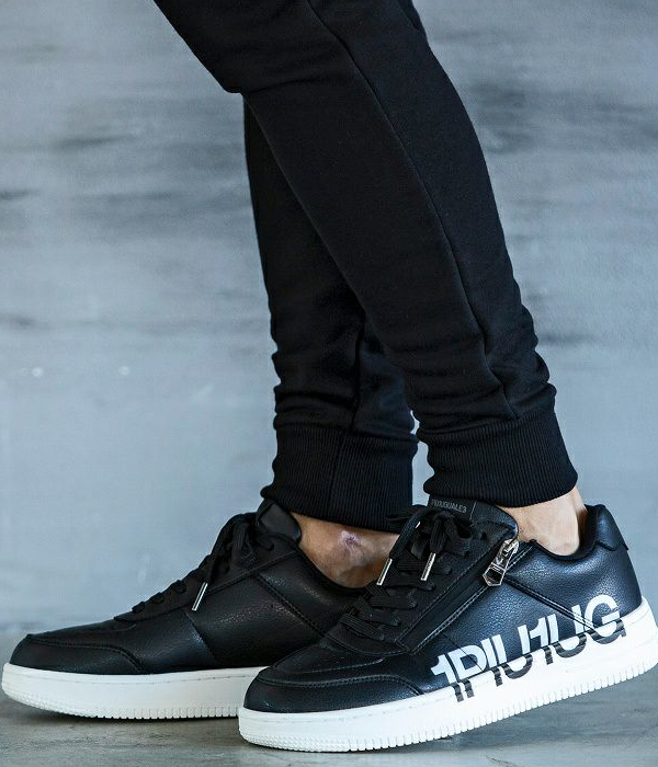 1PIU1UGUALE3 RELAX ウノピゥウノウグァーレトレ リラックス ロゴソールジップスニーカー メンズ 男性 シューズ 靴 ローカット カジュアル きれいめの通販は