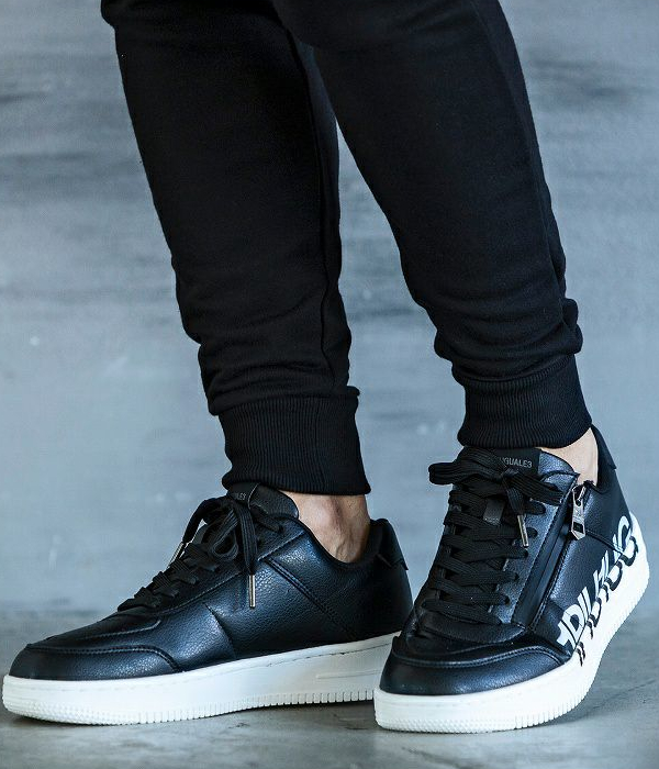 1PIU1UGUALE3 RELAX ウノピゥウノウグァーレトレ リラックス ロゴソールジップスニーカー メンズ 男性 シューズ 靴 ローカット カジュアル きれいめの通販は