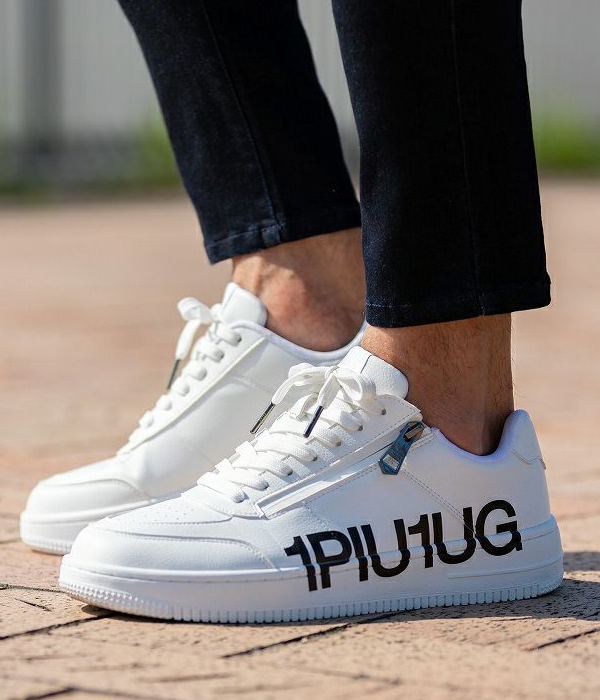 1PIU1UGUALE3 RELAX ウノピゥウノウグァーレトレ リラックス ロゴソールジップスニーカー メンズ 男性 シューズ 靴 ローカット カジュアル きれいめの通販は