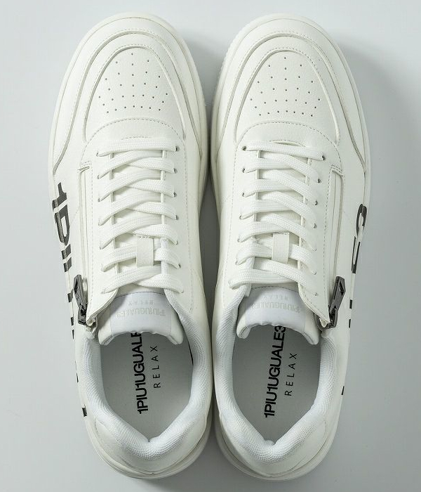 1PIU1UGUALE3 RELAX ウノピゥウノウグァーレトレ リラックス ロゴソールジップスニーカー メンズ 男性 シューズ 靴 ローカット カジュアル きれいめの通販は